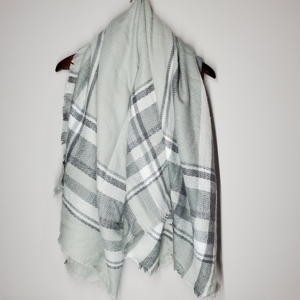 Plaid Blanket Scarf